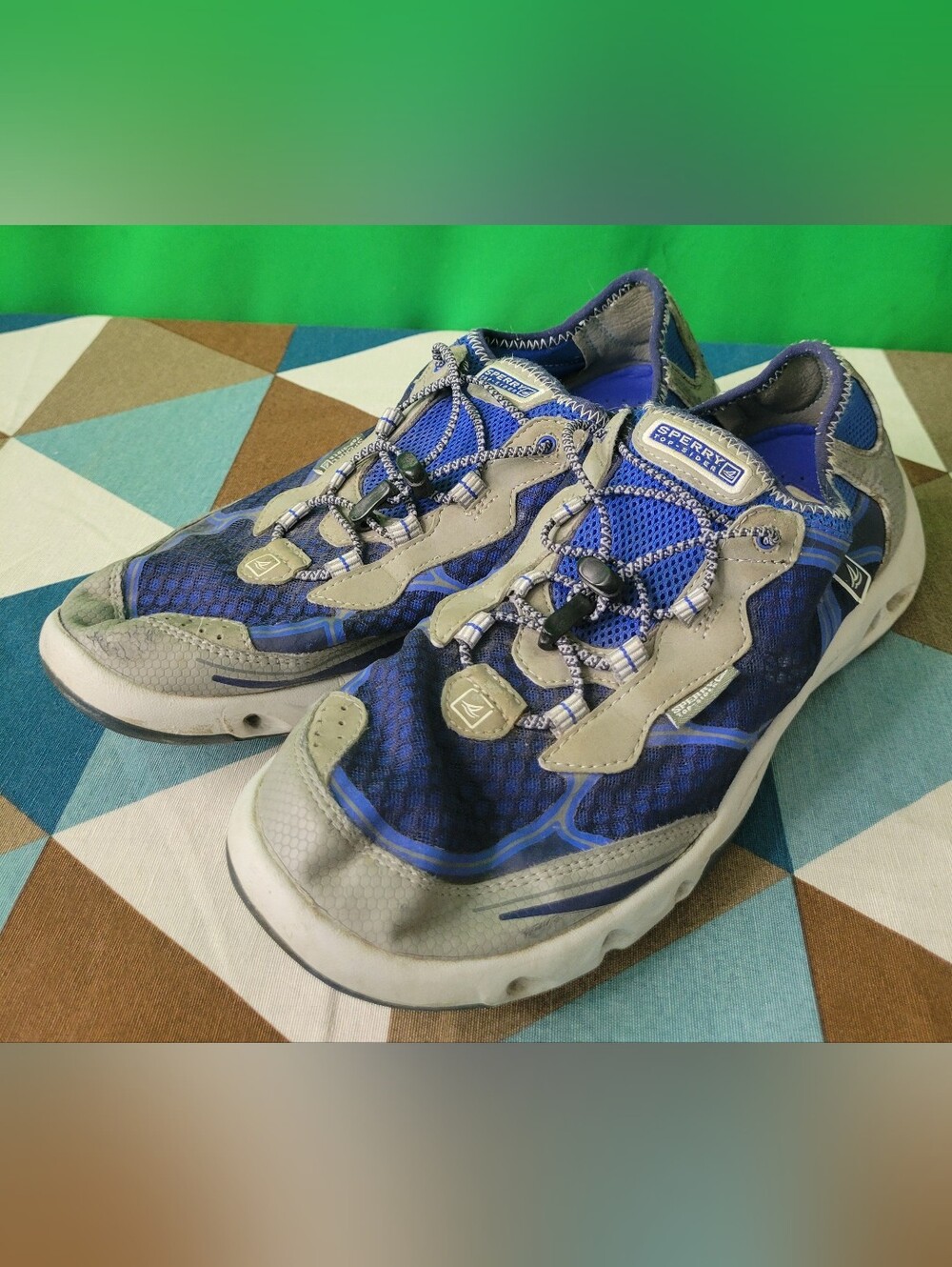 Sperry Top Sider Mens Athletic Sneakers Gray Sz 10 Escape Bungee Water Shoes H20
